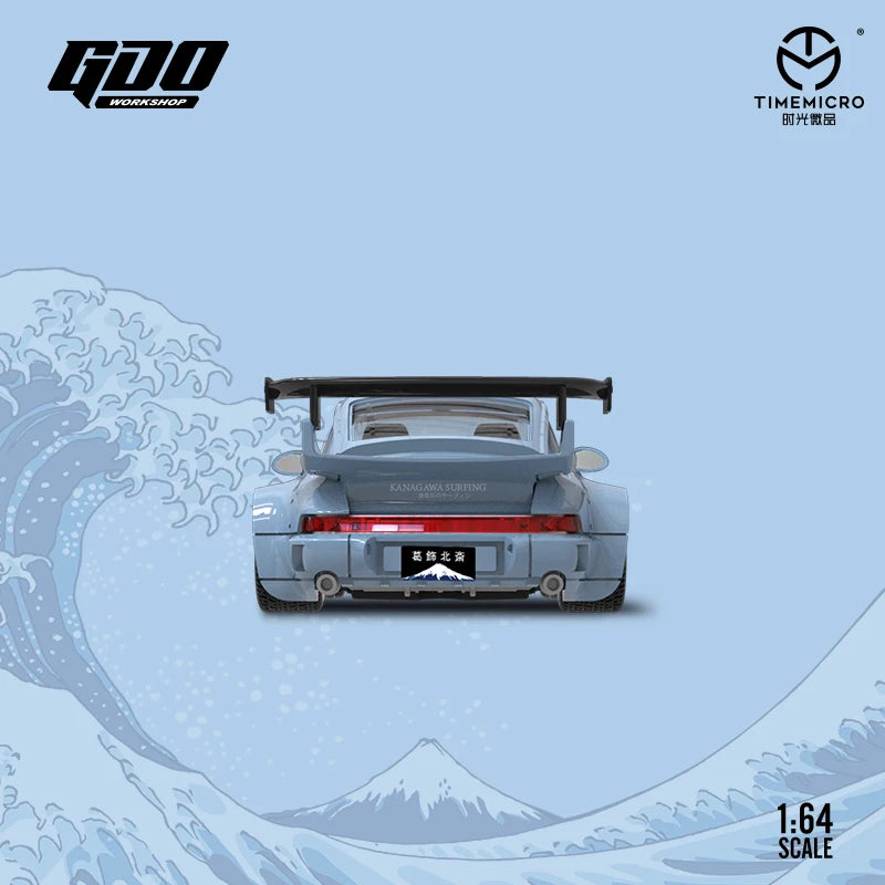 X GDO 1:64 RWB964 the Great Wave of Kanagawa Painting for Collection & Display