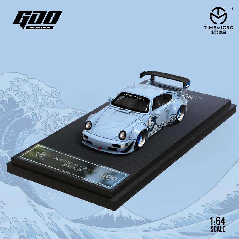 X GDO 1:64 RWB964 the Great Wave of Kanagawa Painting for Collection & Display