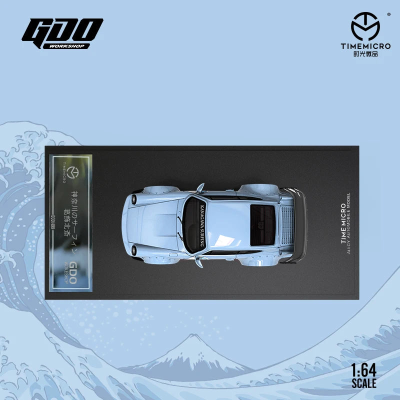 X GDO 1:64 RWB964 the Great Wave of Kanagawa Painting for Collection & Display