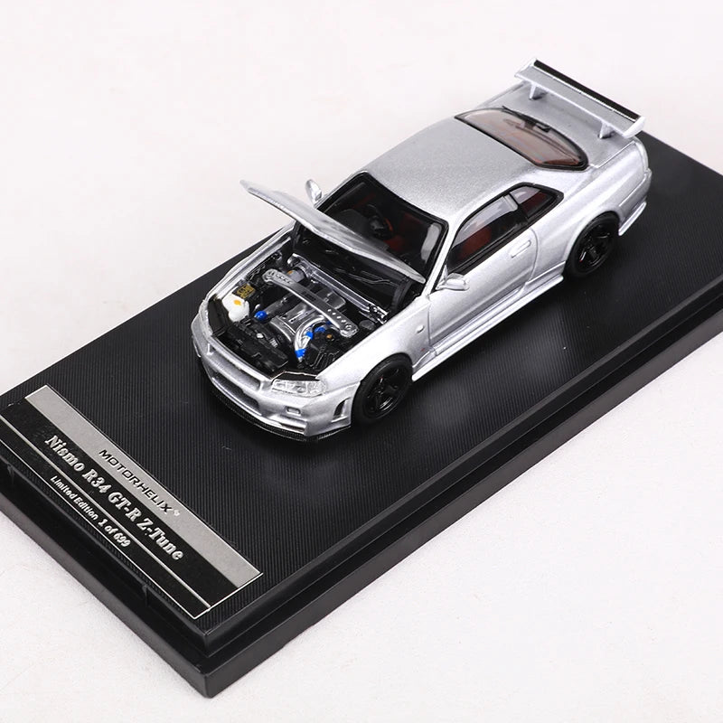 Motorhelix 1:64 NISMO R34 Z-TUNE Alloy Model Car