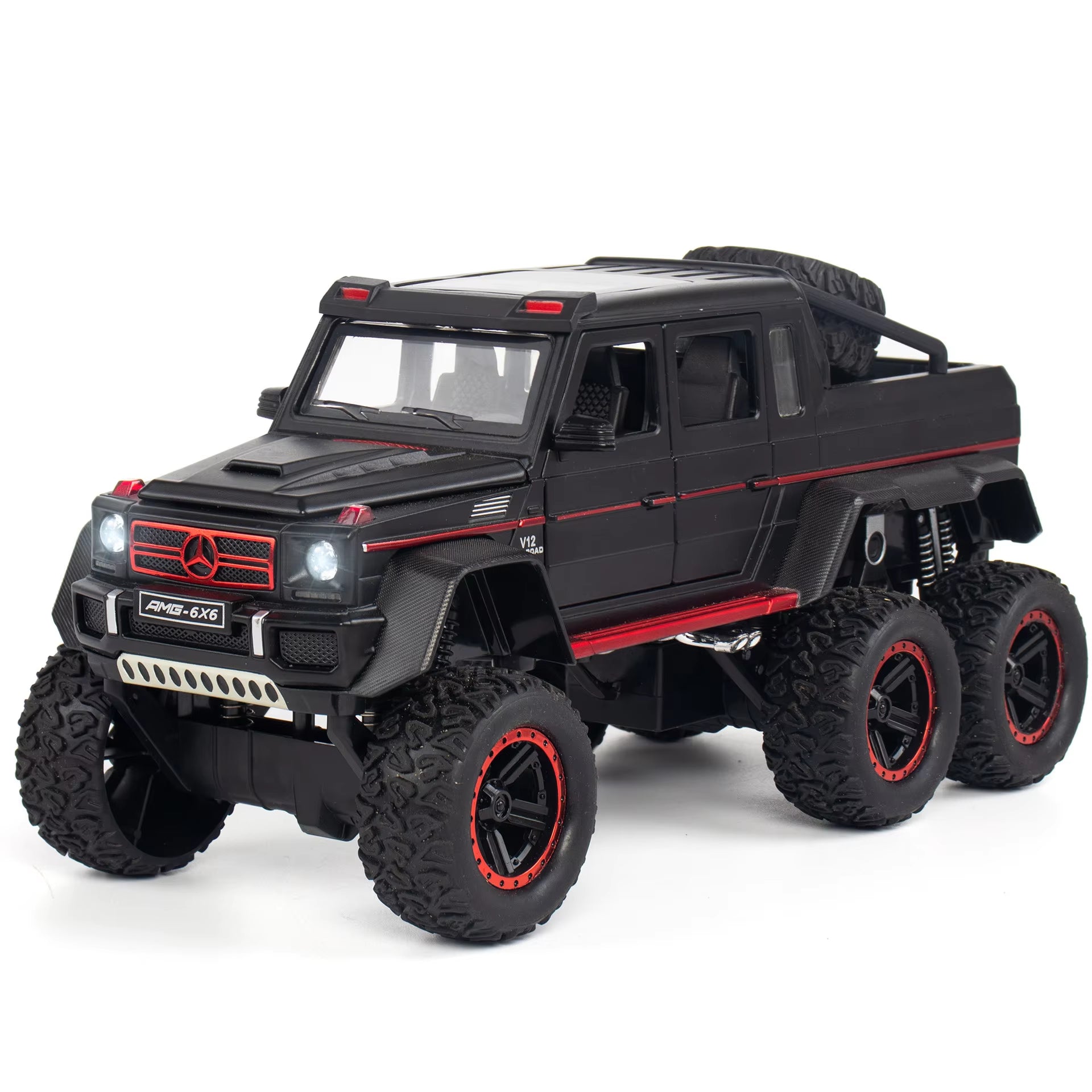 1:22 Toy Car Model Simulation AMG-6X6 G63 Diecast Car Toy Vehicle Door Open Pull Back Car Kids Car Collection Toys Car Gifts